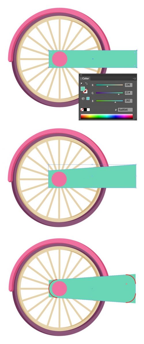 آموزش طراحی دوچرخه ر ایلوستریتور